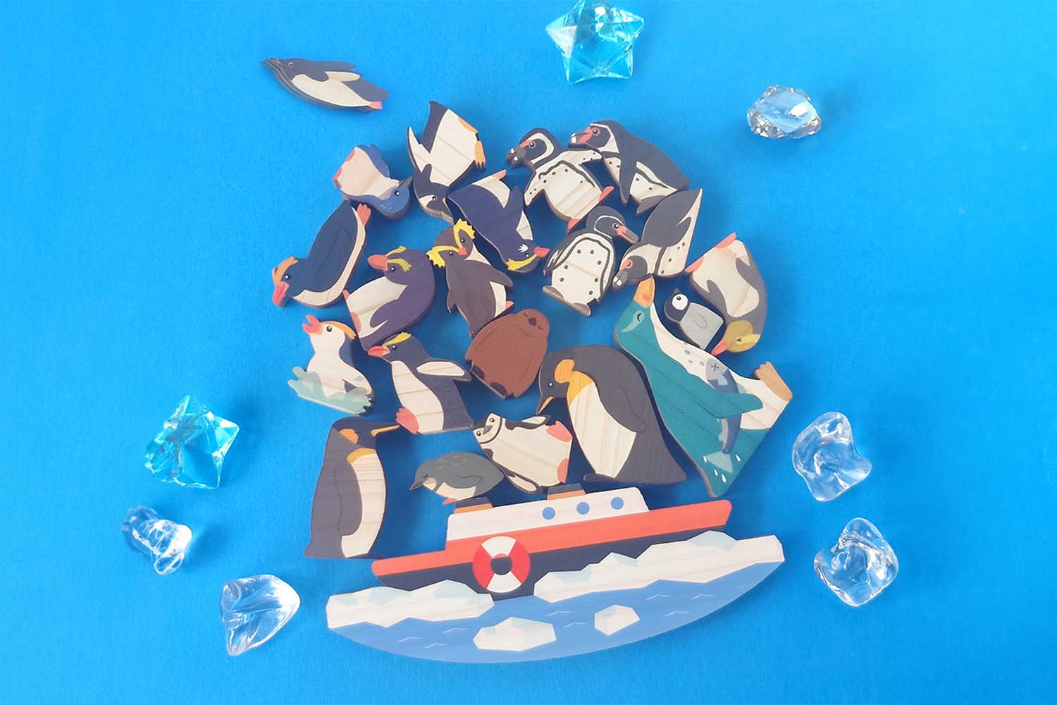 遊んで飾れるペンギンづくしセット